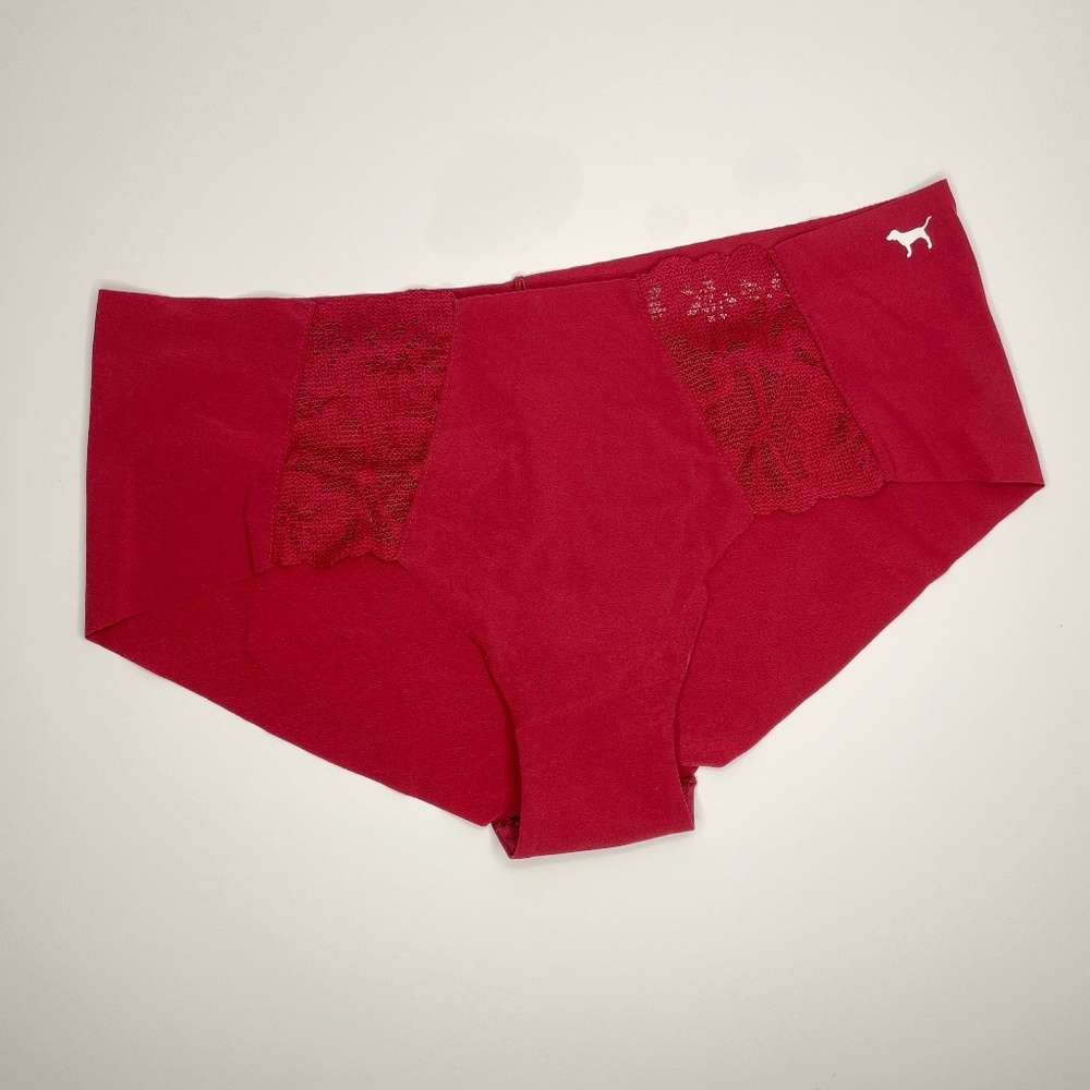 New! Victoria's Secret Pink No-Show Hipster Panty, Large